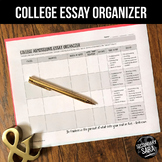 FREE College Admissions Essays Prompt Organizer
