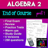 Algebra 2  College Algebra Final Exam or Review Packet