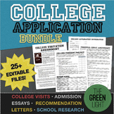 College Application Essay, Recommendation Letters, Research Project BUNDLE