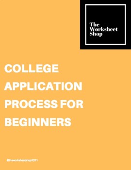 Preview of College Application Process for Beginners Activity