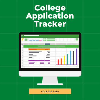 Preview of College Application Tracker | Simple Spreadsheet for Students