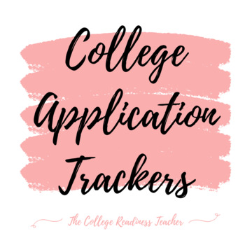 Preview of College Application Trackers