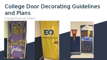 Preview of College Awareness Door Decrorating Guidelines