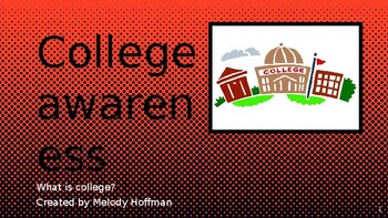 Preview of College Awareness - Guidance Lesson for Grades K-2