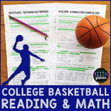 College Basketball Reading and Math Bundle