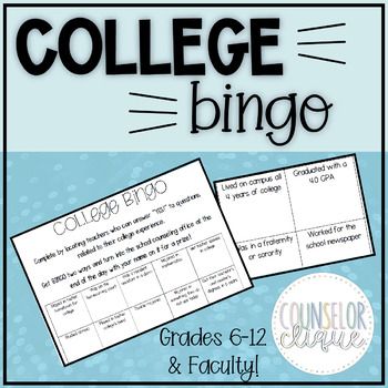 Preview of College Bingo