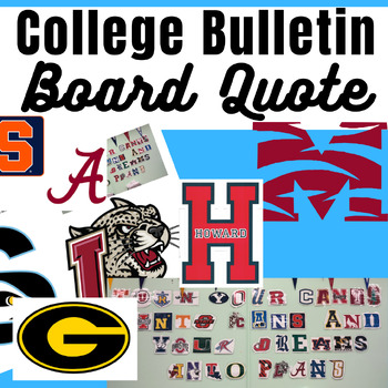 Preview of College Bulletin Board Quote