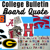College Bulletin Board Quote