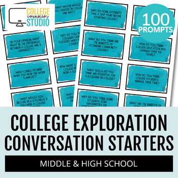 Preview of College & Career Activities | Conversation Starters | College Exploration