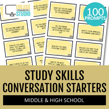 Preview of College & Career Activities | Conversation Starters | Study Skills