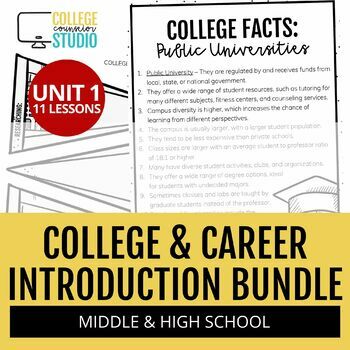 Preview of College & Career Readiness Introduction BUNDLE for Google Drive™