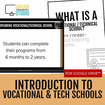 Preview of College & Career Readiness Research for Google Drive™ | Vocational & Technical
