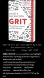 College & Career Readiness Unit: Duckworth's "Grit' & Acco
