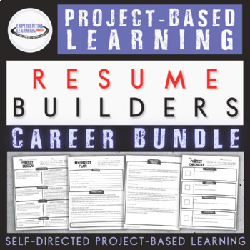 Preview of College Career Ready Bundle: PBL Resume Builders for High School Students