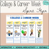 College & Career Week Spirit Flyer - Editable