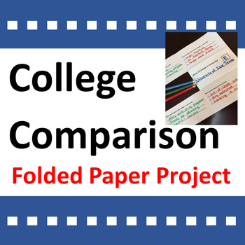 Preview of College Comparison Folded Paper Activity