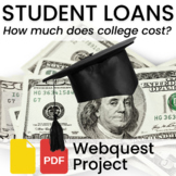 College Cost Student Loan Repayment Webquest Project PDF o