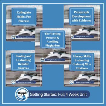 Preview of College English Unit 1: Getting Started ENGL1302 ENGL1301 AP 4 Weeks 1301