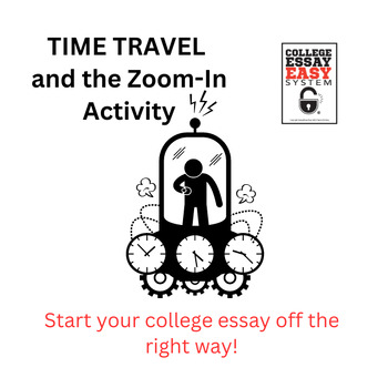 Preview of College Essay Zoom-In Timeline Activity