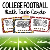 College Football Math Task Cards