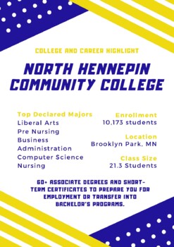 College Highlight North Hennepin Community College TpT