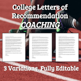 College Letter of Recommendation - Coaching and Sports