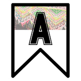 College Letters ABCZ HMONG flag tag design