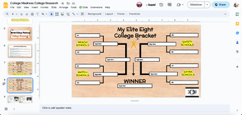 Preview of College Madness College Research