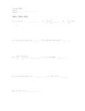 College Math Test Intermediate Alg