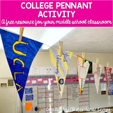 College Pennant Activity for Middle School & High School