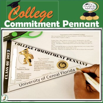 Preview of College Pennant of Commitment  Class of 2022 - College Signing Day, AVID