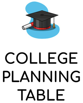 Preview of College Planning Table!