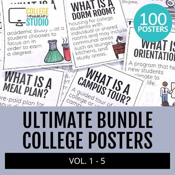Preview of College Posters Ultimate Bundle | 100 Posters