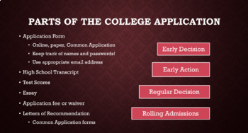 Preview of College Prep Presentation- Juniors or Seniors and Parents