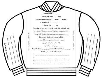 Preview of College Research Jacket (College Research Project)