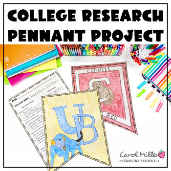 Preview of College Research Pennant Project | College & Career Awareness