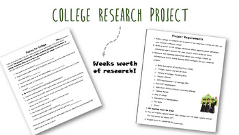 college research project middle school