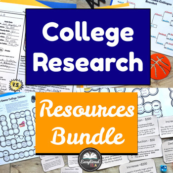 Preview of College Research Resources Bundle - College & Career Readiness Fun Activities