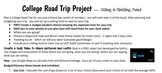 College Road Trip Sinking Fund Budget Project