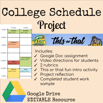Preview of College Schedule Project