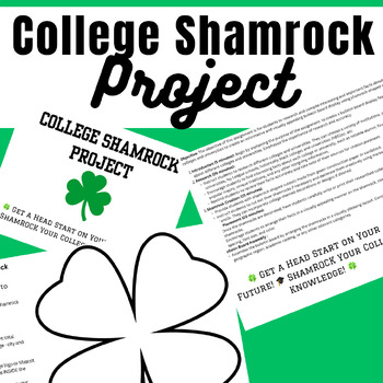 Preview of College Shamrock Project - St. Patrick's Day