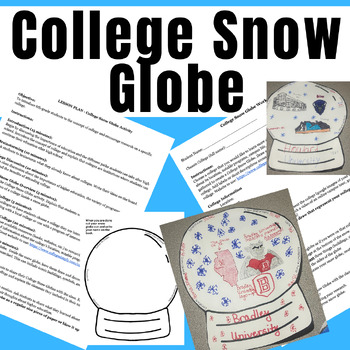 Preview of College Snow Globe Activity