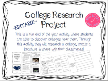 Preview of College/University Research Project