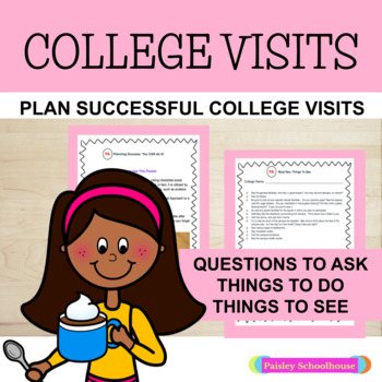 Preview of College: College Visits Organization Tool - Distance Learning