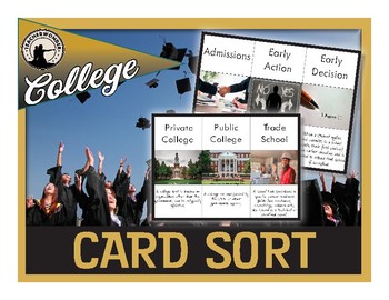 Preview of College Vocabulary Card Sort
