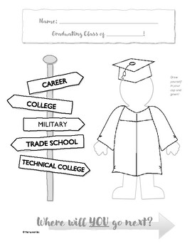 Preview of College and Career Activity: Class of... Coloring Sheet