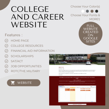 Preview of College and Career Center FULL WEBSITE