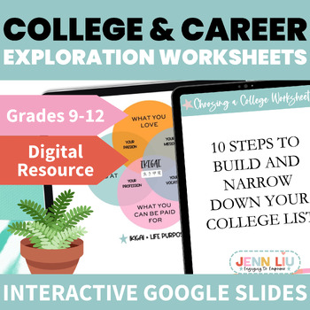 Preview of College and Career Exploration Worksheets BUNDLE