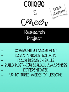 Preview of College and Career Fair Research Project