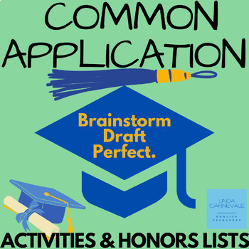 Preview of College and Career Prep: Common Application Activities, Honors & Awards Lists 